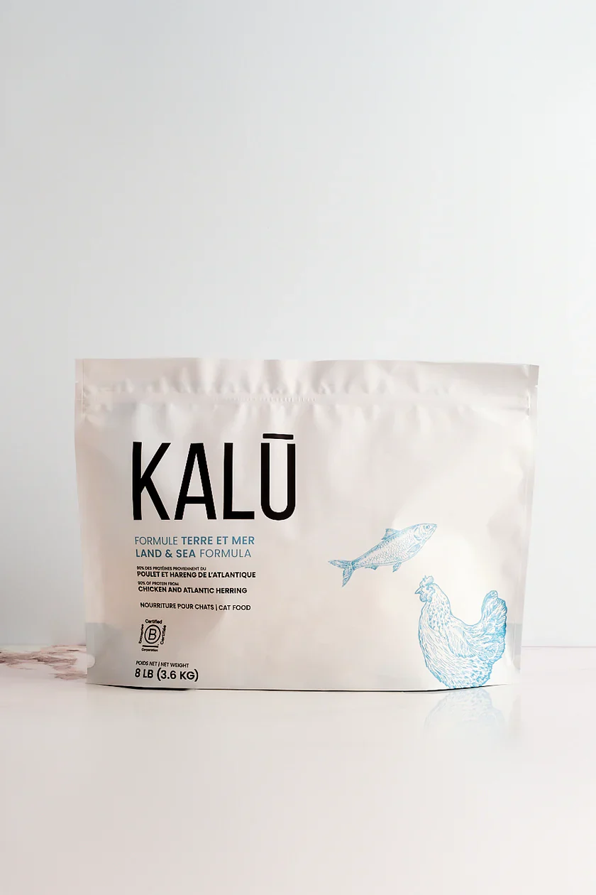 Kalu Nourriture pour chat Terre et mer (Poulet et hareng de l’Atlantique) 4Lbs